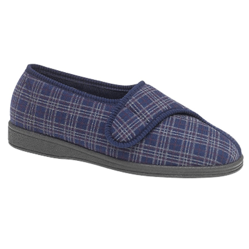 Sleepers MS344 'Julian II' - Mens Velcro Slipper - The Ashbourne Shoe ...