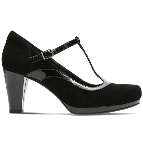 Clarks 'Chorus Pitch' - Womens T-Bar Heel - The Ashbourne Shoe