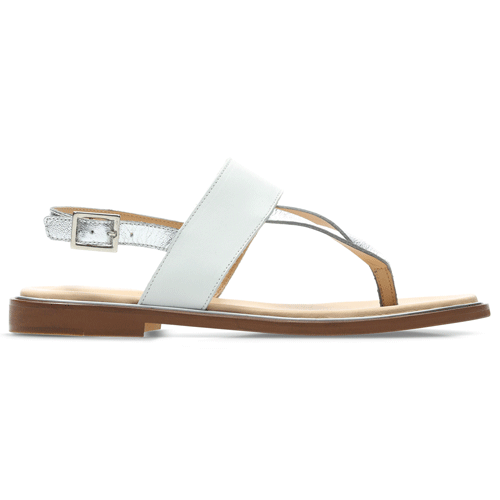 womens white leather sandals uk