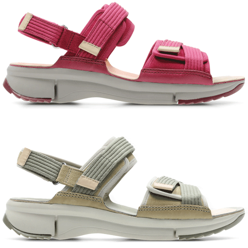 clarks walking sandals for womens