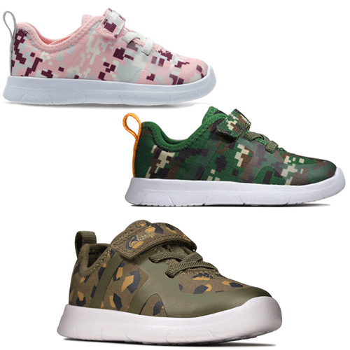 clarks childrens trainers