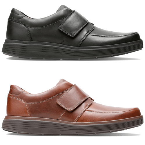 clarks mens shoes with velcro
