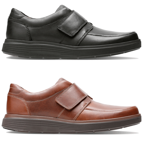 mens velcro shoes clarks