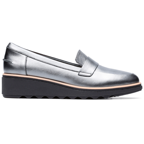 clarks metallic shoes