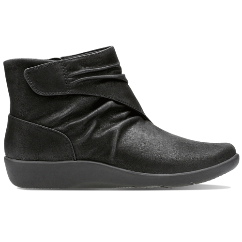 ladies ankle boots with velcro fastening