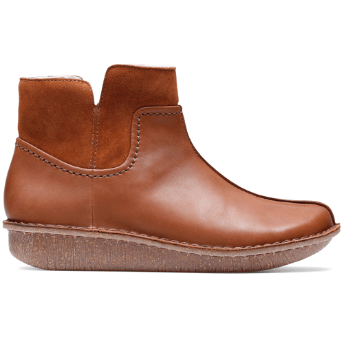 clarks tan ankle boots