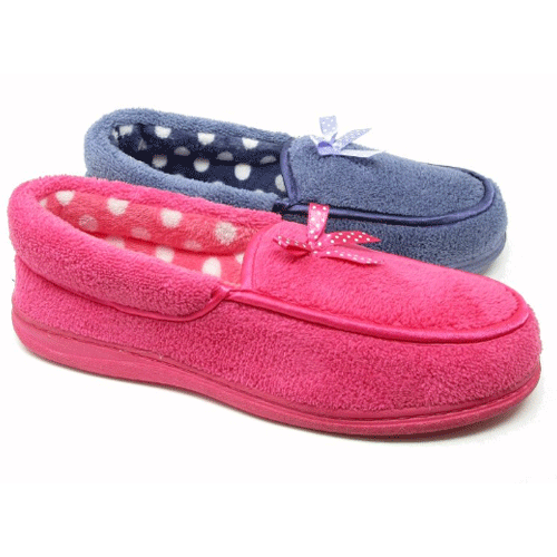 Jyoti ‘Riva’ – Womens Moccasin Slipper - The Ashbourne Shoe Company