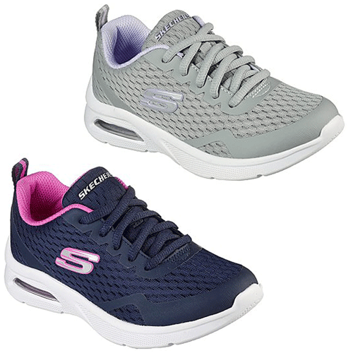 Skechers 302378L ‘Microspec Max – Electric Jumps’ – Girls Lace Up ...
