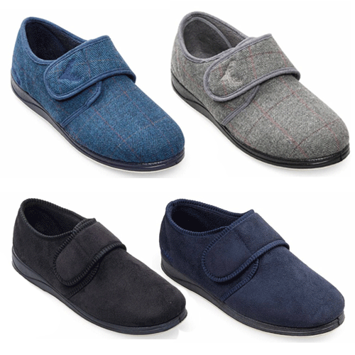 dunlop mens velcro slippers