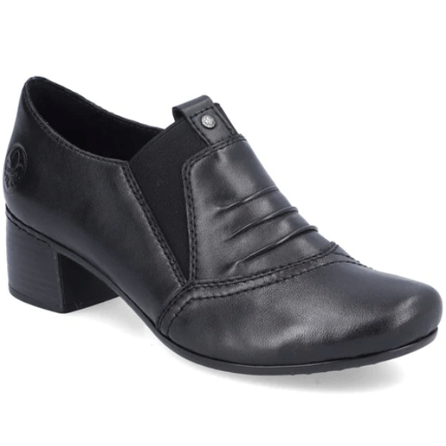 Rieker ‘41657’ – Ladies Slip-on Block Heeled Trouser Shoe - The ...